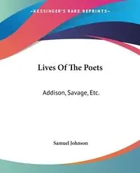 Lives Of The Poets - Johnson Samuel