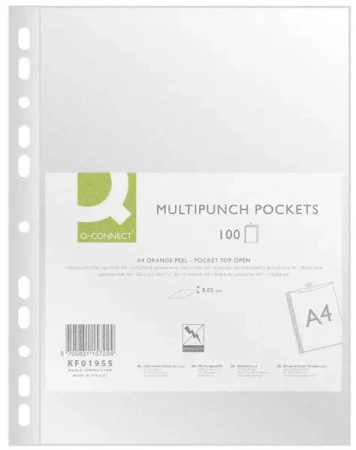 Koszulka A4 PP groszkowa (100szt) - Q-Connect