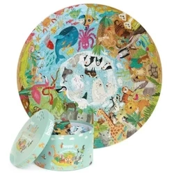 Puzzle okrągłe 150 Zwierzęta świata - Boppi
