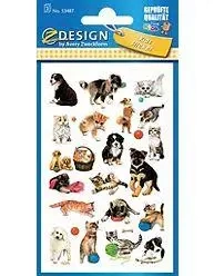 Naklejki papierowe - pieski kotki - Zdesign