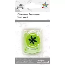 Dziurkacz z motywem 18mm płatek śniegu - Titanum