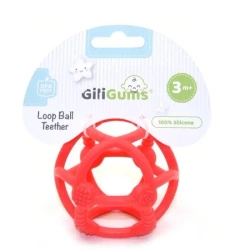 Piłka gryzak czerwona - Giligums