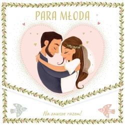 Karnet KW ślub Para w objęciach - Henry