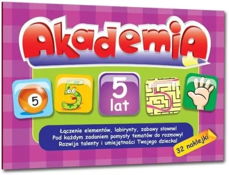 Akademia - 5 lat +32 naklejki Greg - Ewa Sajek