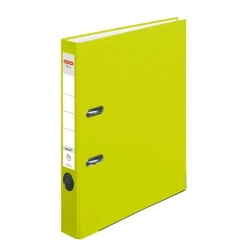 Segregator A4 5cm PP zielony neon Q file - HERLITZ
