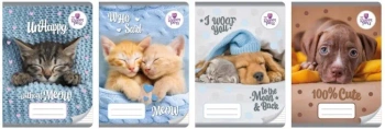 Zeszyt A5/16K kolor 3-linie The sweet pets (20szt) - Beniamin