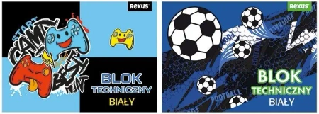 Blok techniczny A4/10K biały No name-chłopiec mix - Beniamin