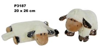 Poduszka owca z cekinami 20x26cm - Sun-Day