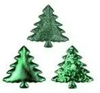 Dekoracje materiałowe choinki 32x32mm - Titanum