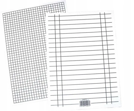 Liniuszek A5 kratka/linia 170g (10szt) - INTERDRUK