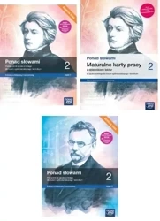 PONAD SŁOWAMI 2 PODRĘCZNIK 2.1+ 2.2 + MATURALNE KARTY PRACY JĘZK POLSKI LO - Praca zbiorowa