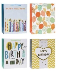 Torebka ozdobna hot stamp 26x32x10cm mix ROZETTE