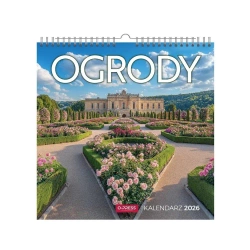 Kalendarz 2026 wieloplanszowy kwadrat Ogrody - O-press