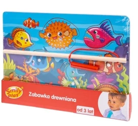 Układanka drewniana Łowienie magnes - Smily Play