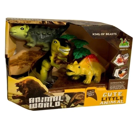 Zestaw dinozaurów 3 figurki - Maksik