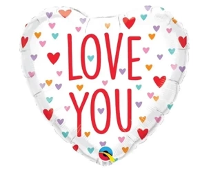 Balon foliowy Love You Little Hearts 46cm - Godan