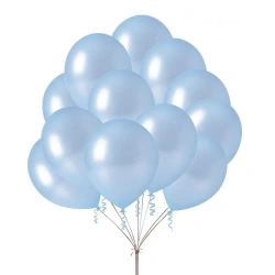 Balon Błękitny Metalizowany 30cm 5szt - GoParty