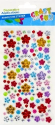 Ozdoba dekoracyjna krysztalki samoprzylepne mix II - Craft with Fun