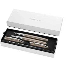 Zestaw Jazz Noble Taupe pióro wieczne + pióro kulk