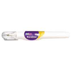Korektor w piórze z metalową końcówką 8ml (12szt) - Strigo