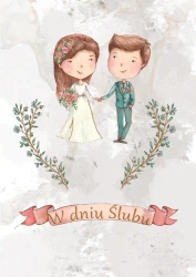 Kartka okolicznościowa Ślub - Trend