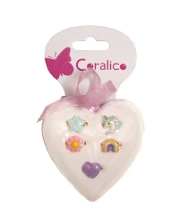 Zestaw pierścionków 5szt - Coralico