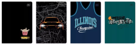 Zeszyt A5/32k trzylinia UV Boys, 1 szt - Interdruk