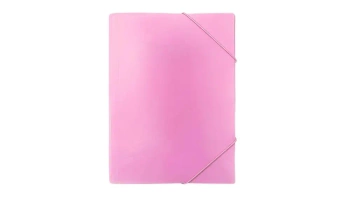 Teczka z gumką A4 PP pastel różowa - Biurfol