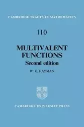 Multivalent Functions - Hayman W. K.