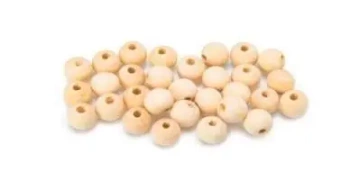 Koraliki drewniane naturalne 11x12mm 30szt - Brewis