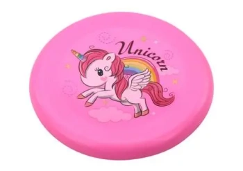 Latający dysk frisbee 20cm Jednorożec - Leantoys