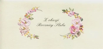 Karnet Rocznica DL R03 - Kwiaty - MAK