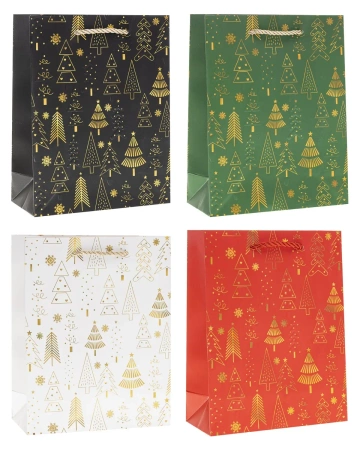 Torebka prezentowa L Boże Narodzenie mix - Rozette