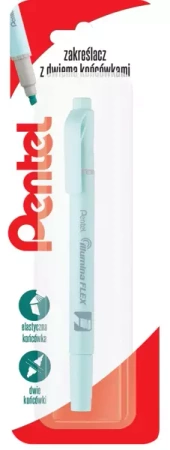 Zakreślacz dwustronny SLW11P pastelowy błękitny 1 szt. - PENTEL