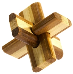 Łamigłówka 3D Bamboo Doublecross poziom 2/4 - EUREKA 3D