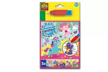 Kolorowanka wodna z pędzelkiem Fantasy - SES