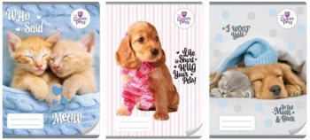 Zeszyt A4/32K kolor 3-linie The sweet pets (10szt) - Beniamin