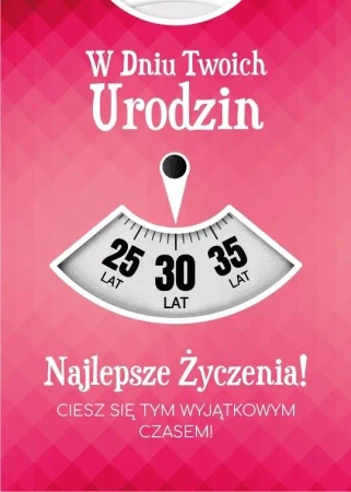 Karnet Urodziny wymienne cyfry - Armin Style