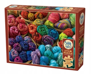 Puzzle Cobble Hill 275 elementów Cobble Hill Puzzle 275 el. XL Kłębki włóczki 625012480246