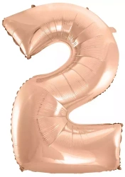 Balon foliowy B&C 2 różowo-złoty 92cm - Godan