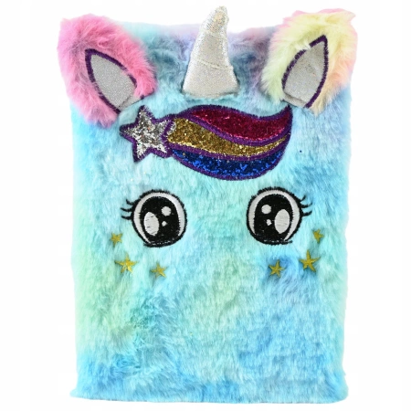 Notes pluszowy jednorożec 16x22 D43011-1 70455