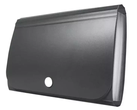 Mini organizer harmonijkowy PP zatrzask czarny - Tetis