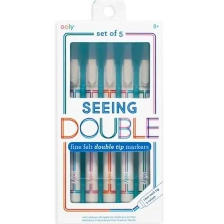 Cienkopisy podwójnie piszące Seeing Double 5szt - ooly