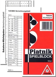 Bloczki do zapisu do gry w kości PIATNIK - Piatnik