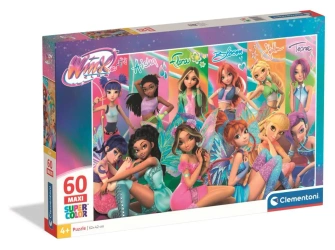 Puzzle 60 Maxi Super Kolor Winx - Clementoni