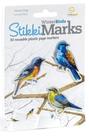 StikkiMarks Winter Birds Zakładki Ptaszki - Thinking Gifts