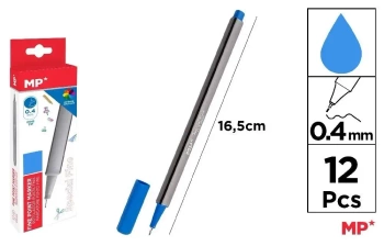 Cienkopis 0.4mm niebieski (12szt) - MP Main Paper
