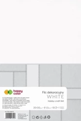 Filc dekoracyjny biały 10szt HAPPY COLOR - GDD