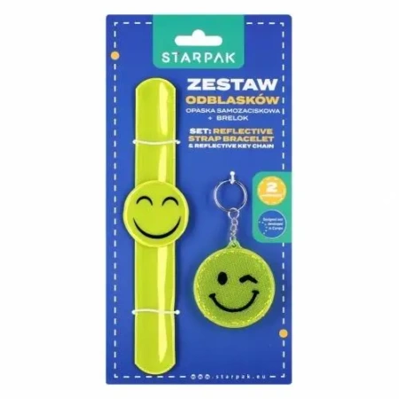Zestaw odblaskowy opaska samozaciskowa +brelok - STARPAK