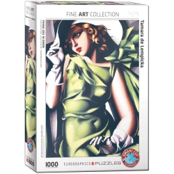 Puzzle 1000 Young Girl in Green 6000-1058 - Eurographics
